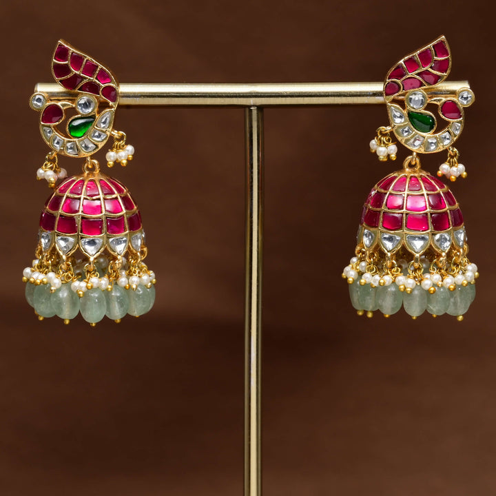 Kundan Jhumka Earrings