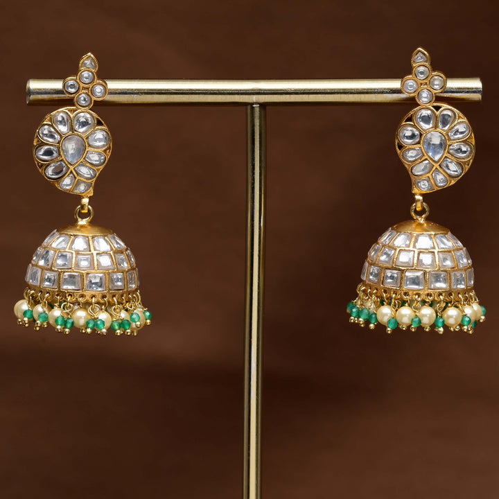 Kundan Jhumka Earrings