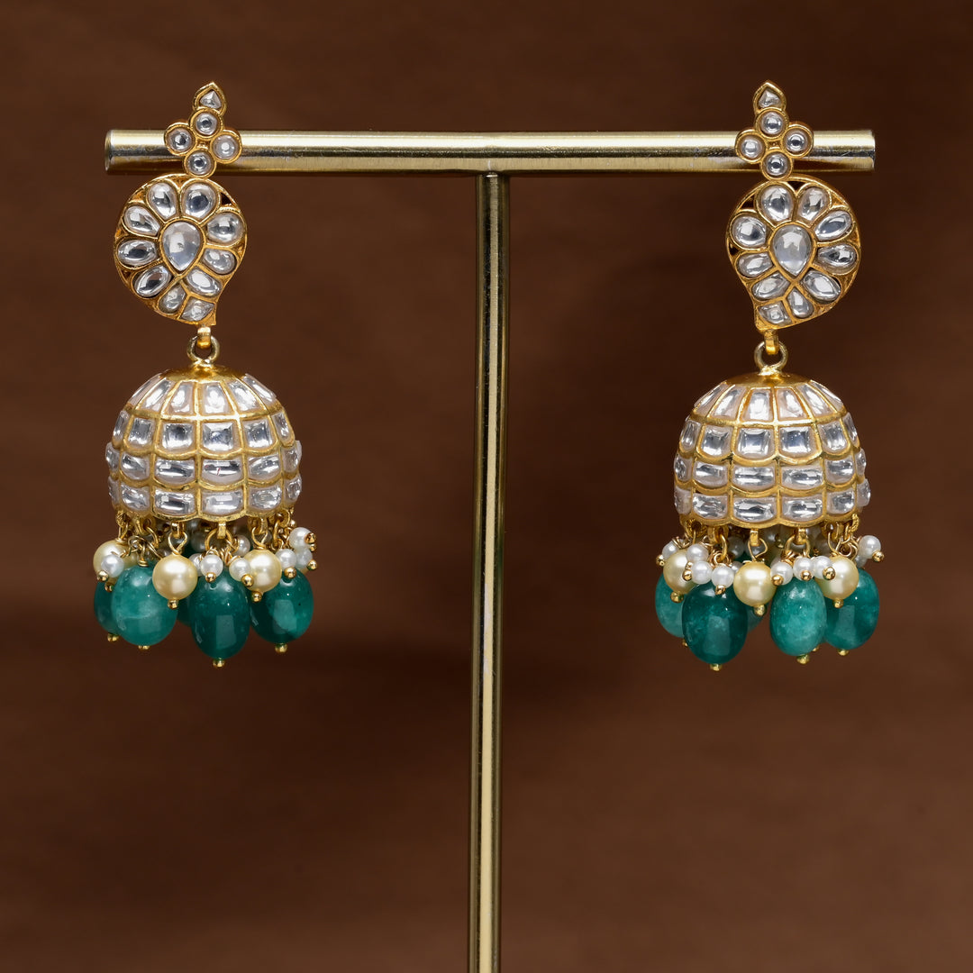 Kundan Jhumka Earrings