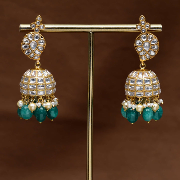Kundan Jhumka Earrings