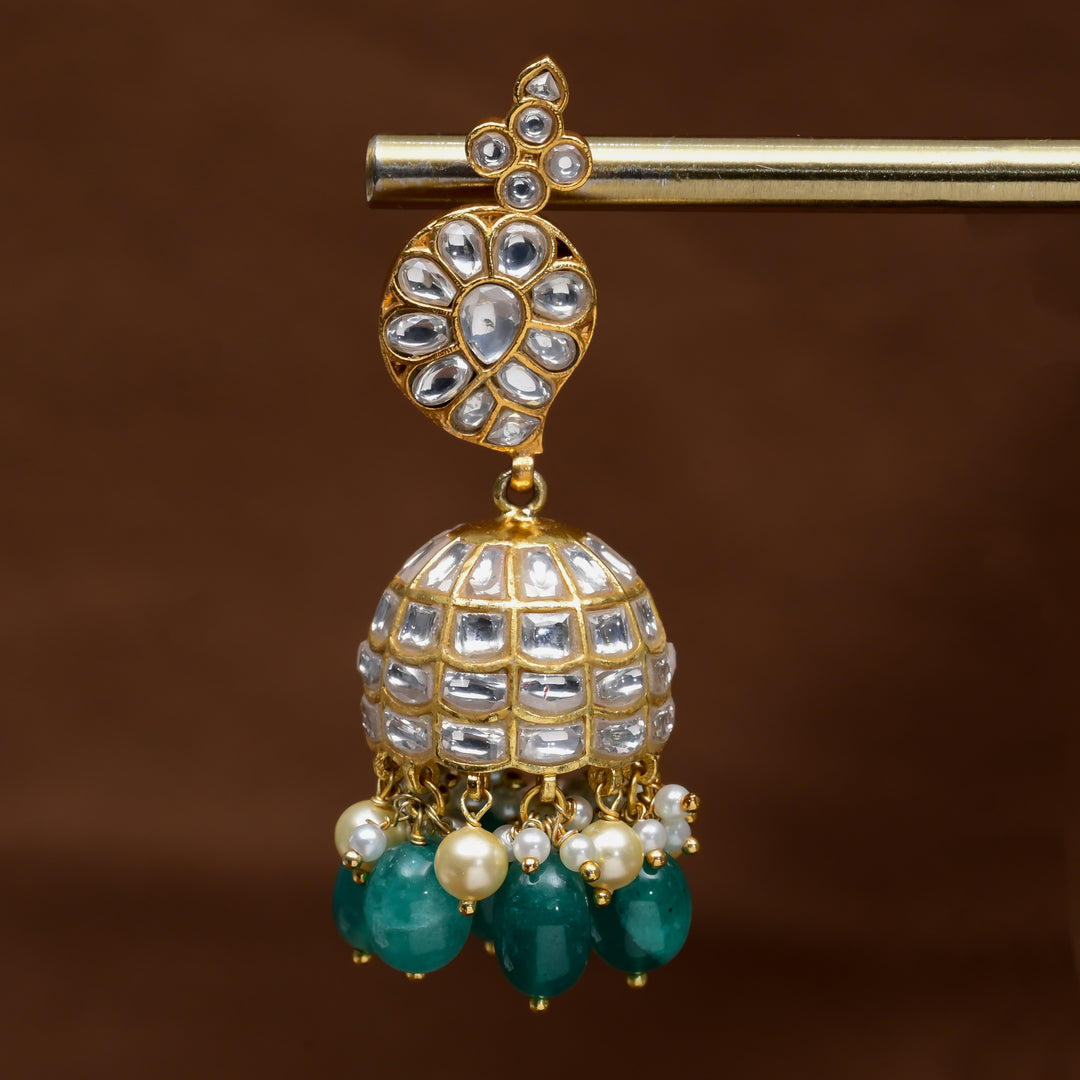 Kundan Jhumka Earrings