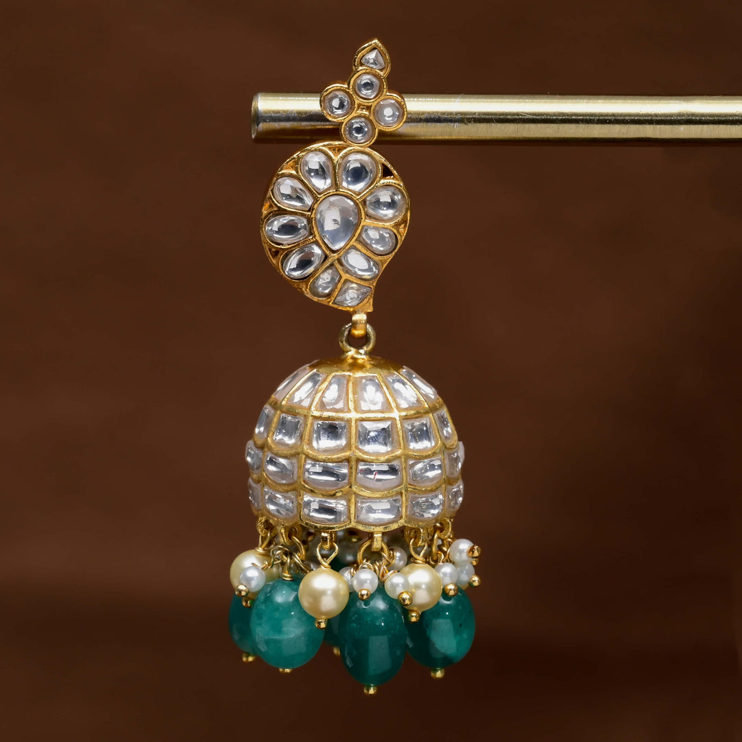 Kundan Jhumka Earrings