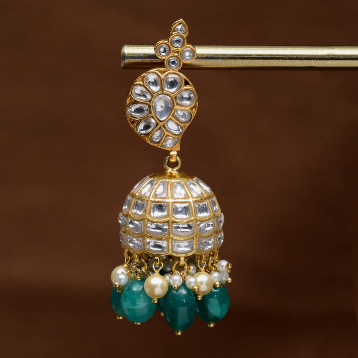 Kundan Jhumka Earrings