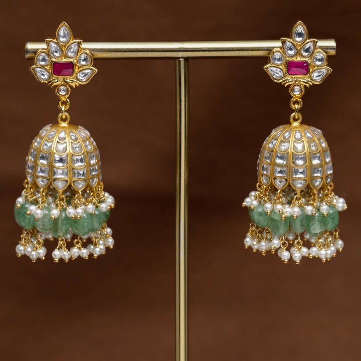 Kundan Jhumka Earrings