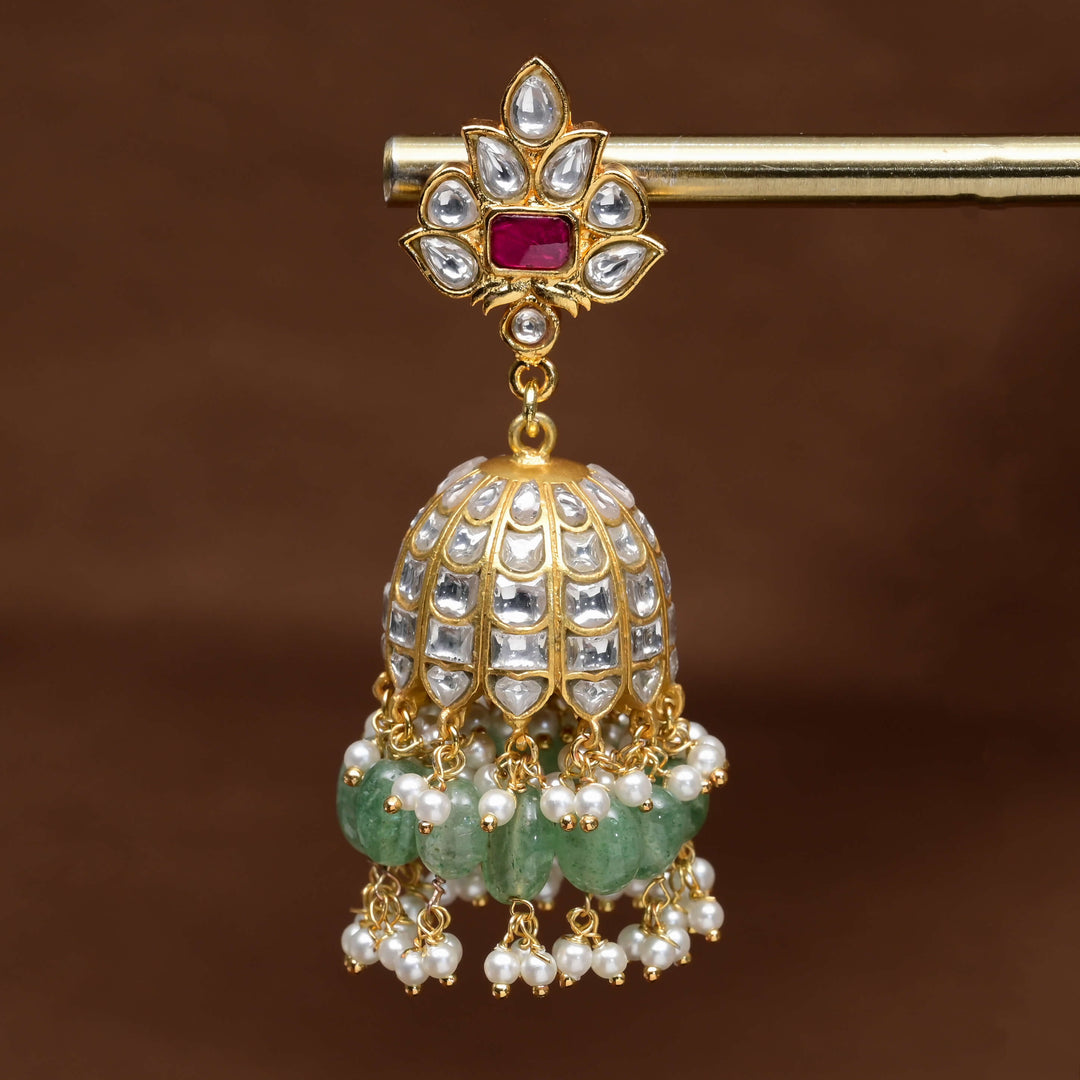 Kundan Jhumka Earrings
