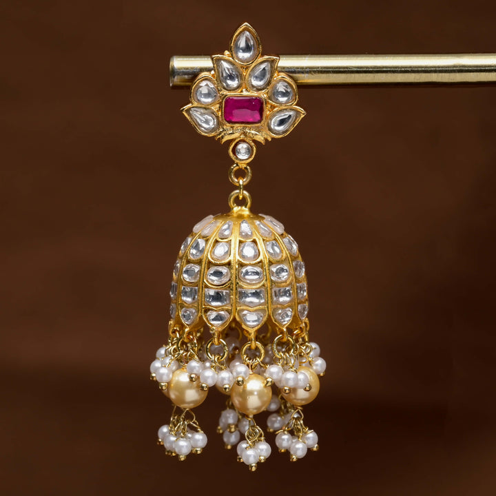 Kundan Jhumka Earrings