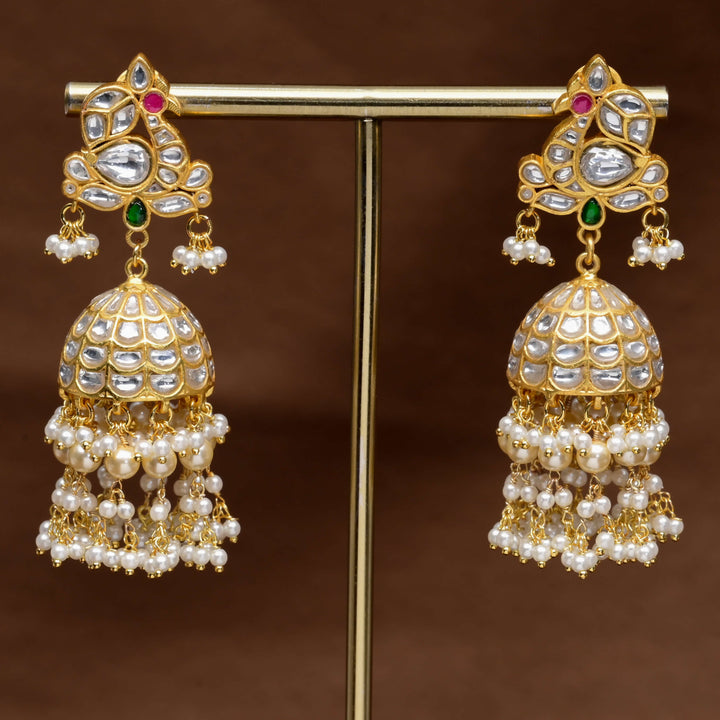 Kundan Jhumka Earrings