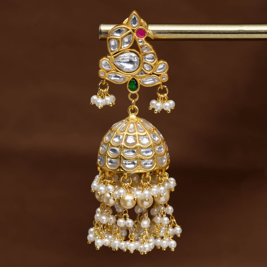 Kundan Jhumka Earrings