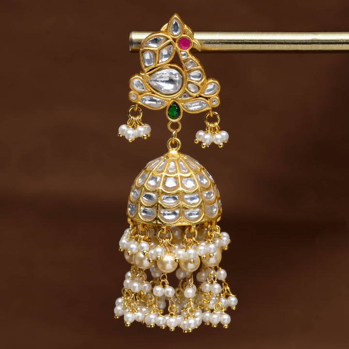 Kundan Jhumka Earrings
