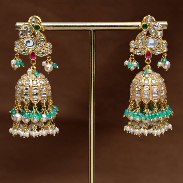 Kundan Jhumka Earrings