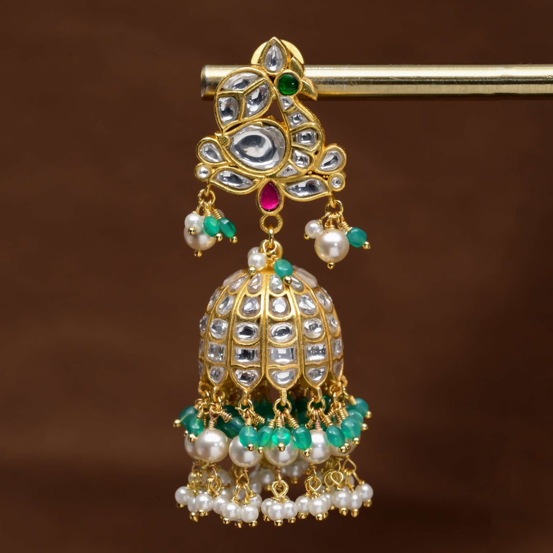 Kundan Jhumka Earrings