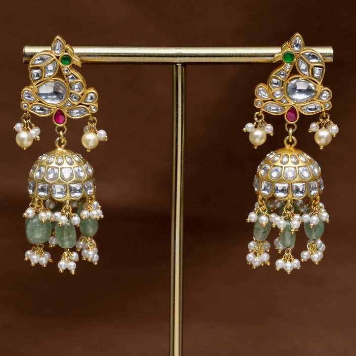 Kundan Jhumka Earrings