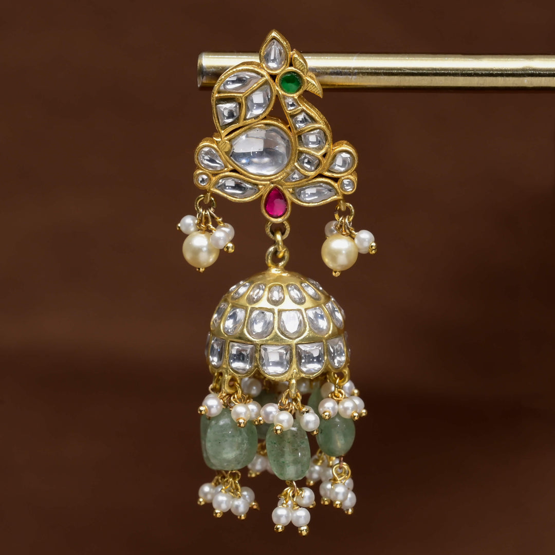 Kundan Jhumka Earrings