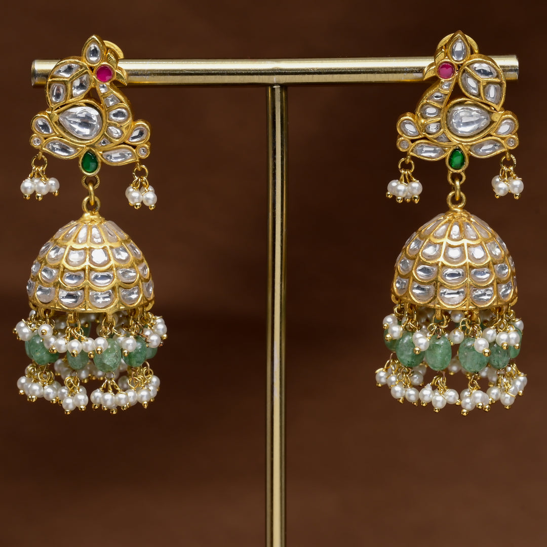 Kundan Jhumka Earrings