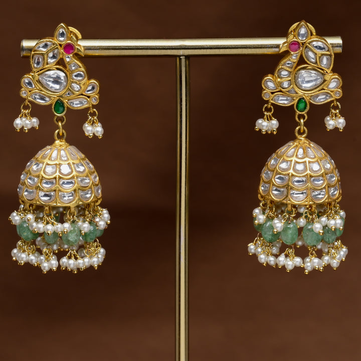 Kundan Jhumka Earrings