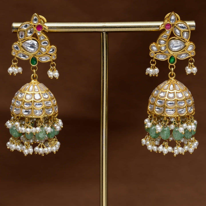 Kundan Jhumka Earrings