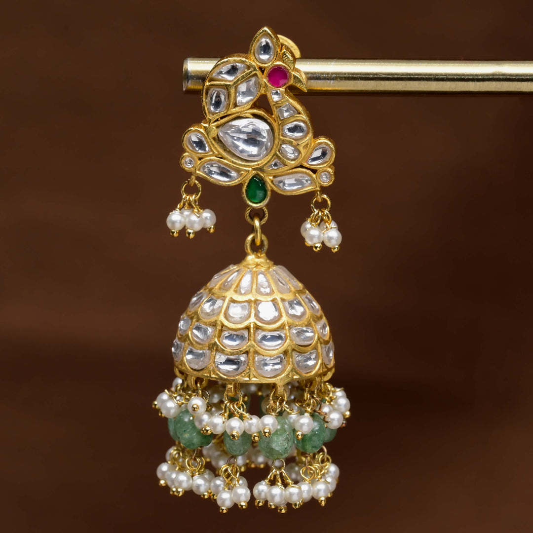 Kundan Jhumka Earrings