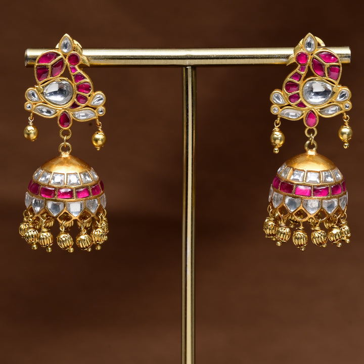 Kundan Jhumka Earrings
