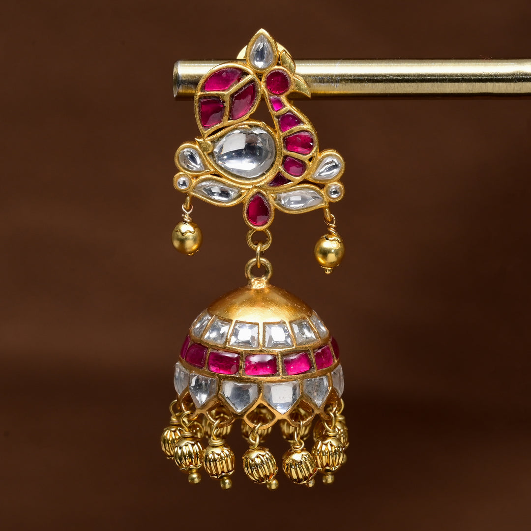 Kundan Jhumka Earrings