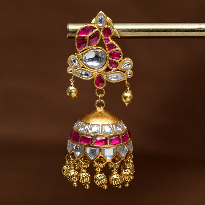 Kundan Jhumka Earrings