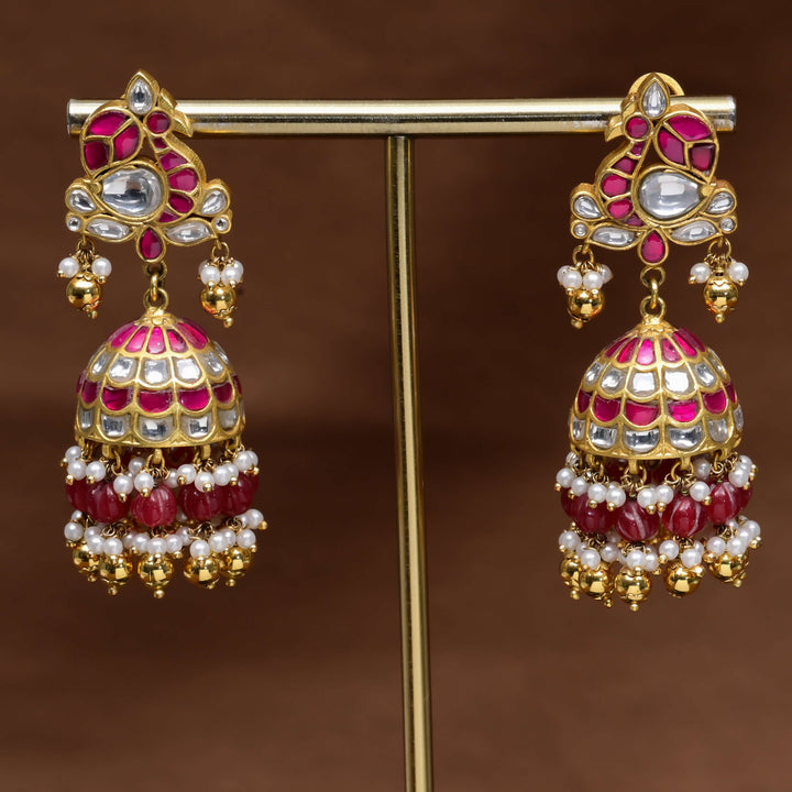 Kundan Jhumka Earrings
