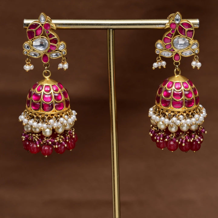 Kundan Jhumka Earrings