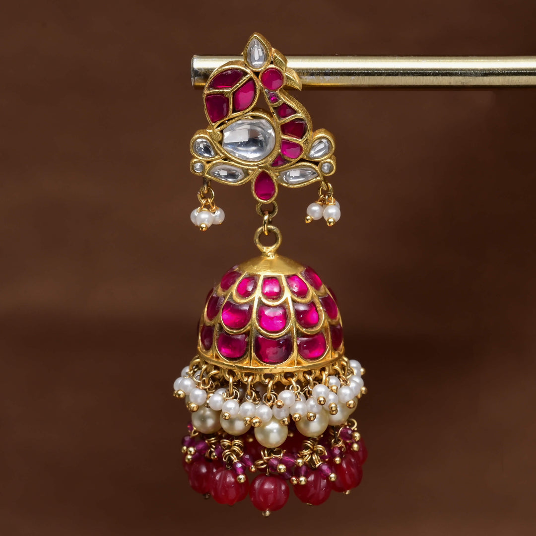 Kundan Jhumka Earrings