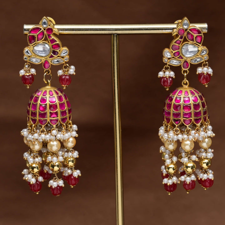 Kundan Jhumka Earrings