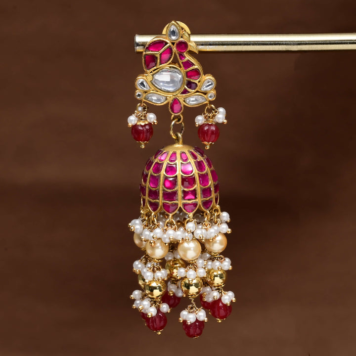 Kundan Jhumka Earrings