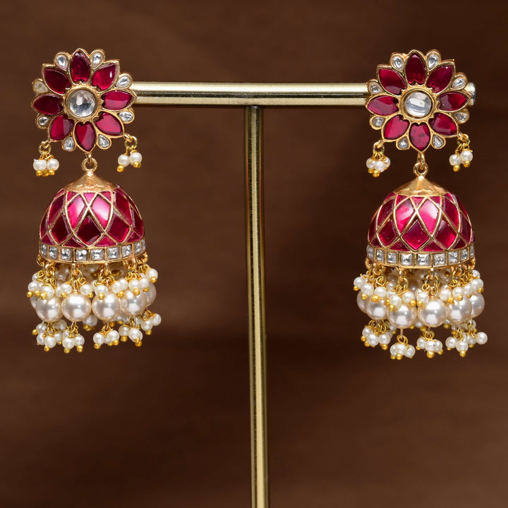 Kundan Jhumka Earrings