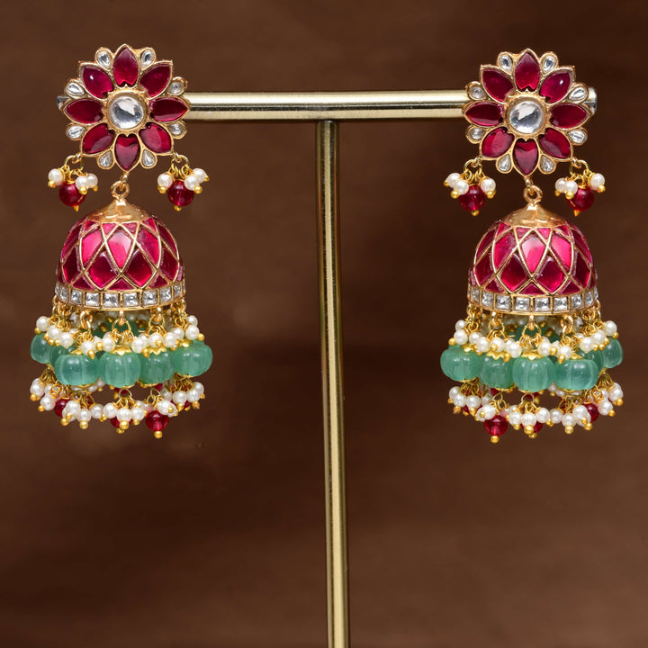 Kundan Jhumka Earrings