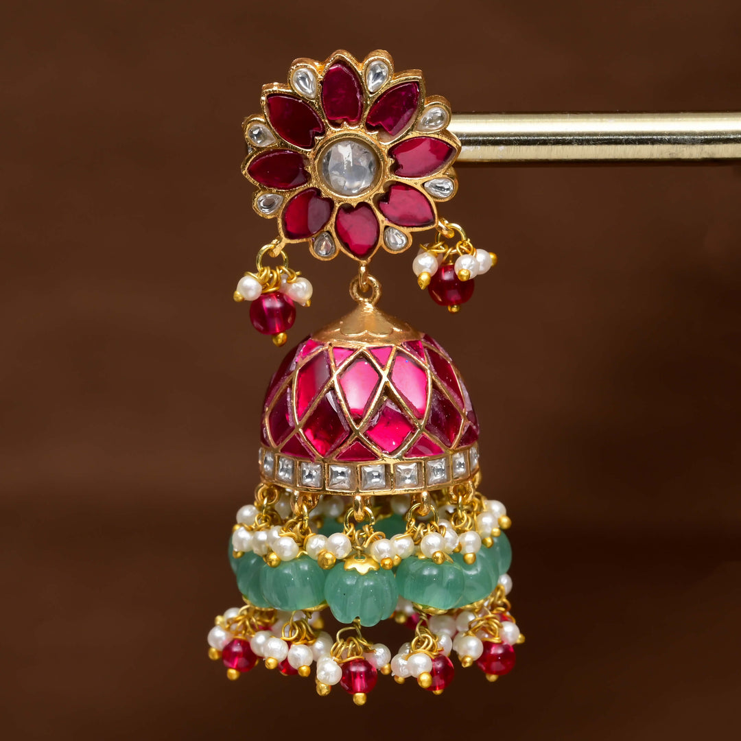 Kundan Jhumka Earrings
