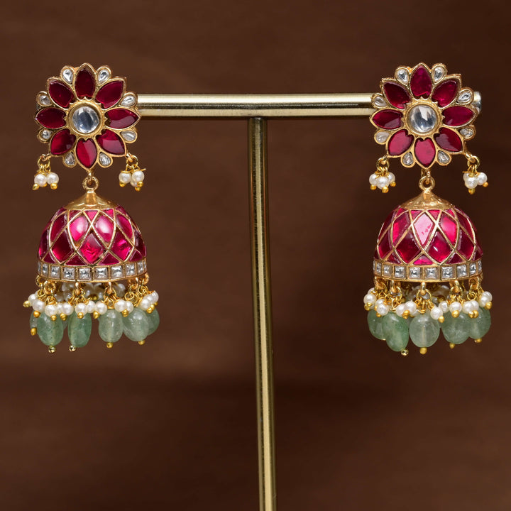 Kundan Jhumka Earrings