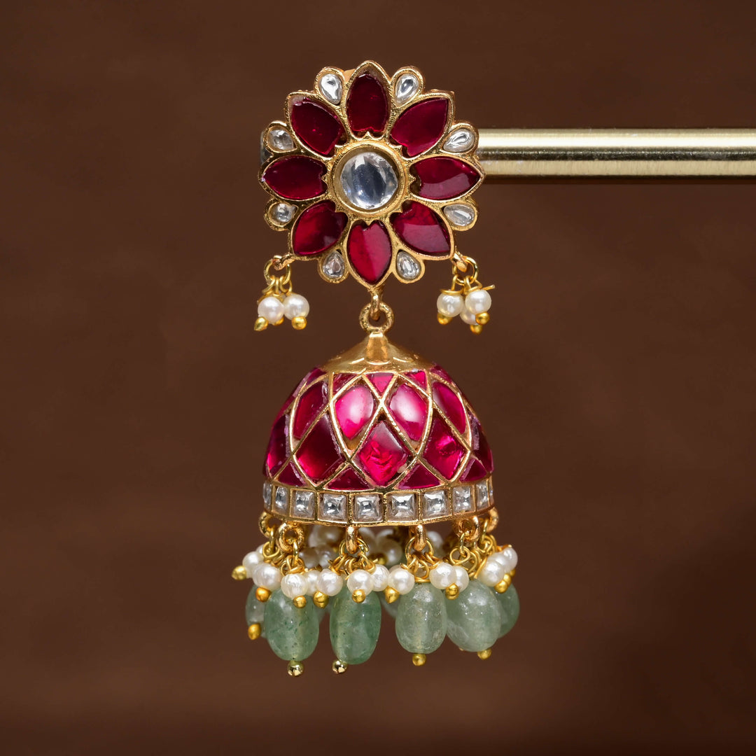 Kundan Jhumka Earrings