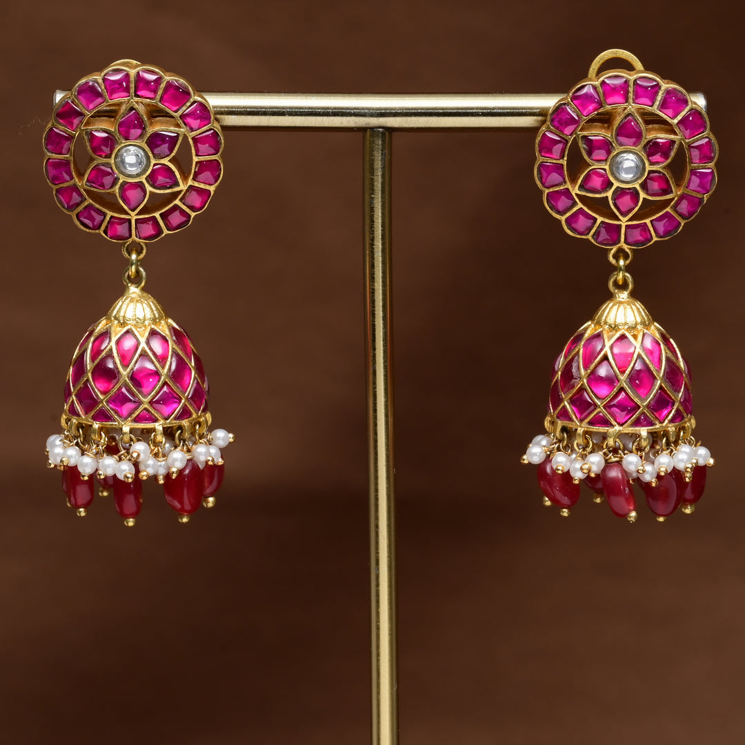 Kundan Jhumka Earrings