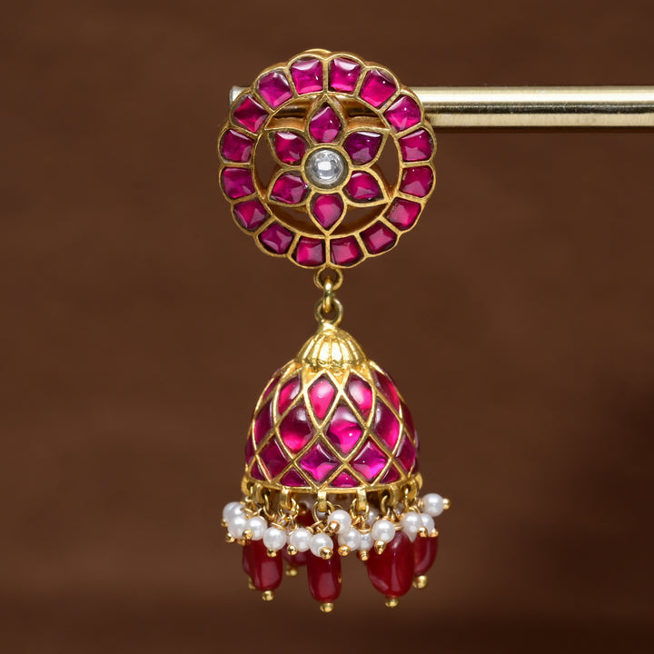 Kundan Jhumka Earrings