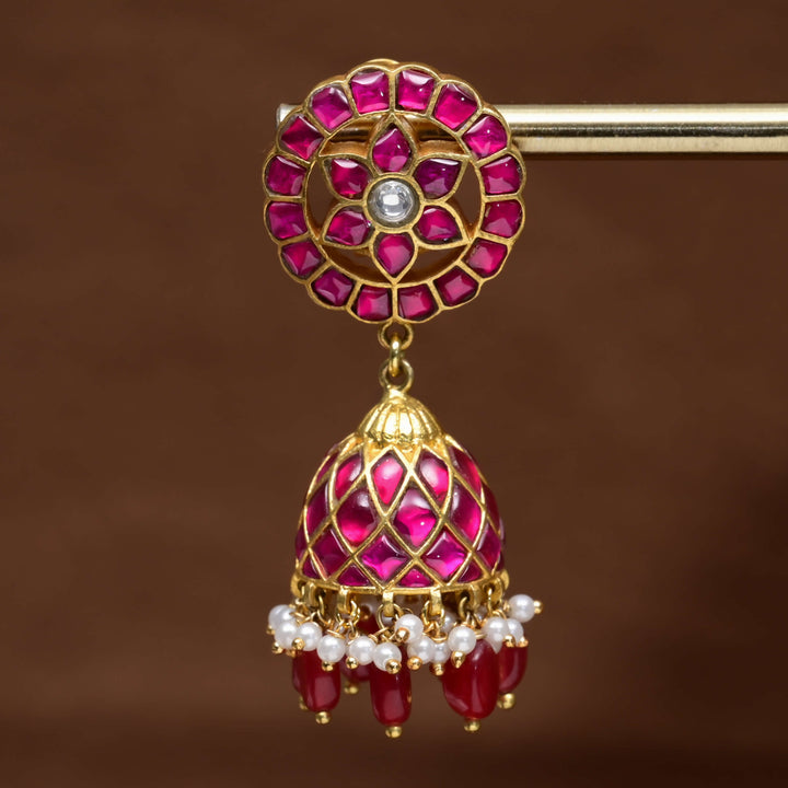 Kundan Jhumka Earrings