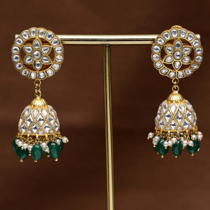 Kundan Jhumka Earrings