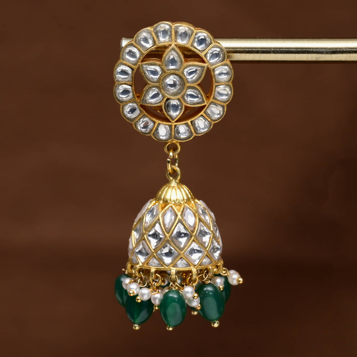 Kundan Jhumka Earrings