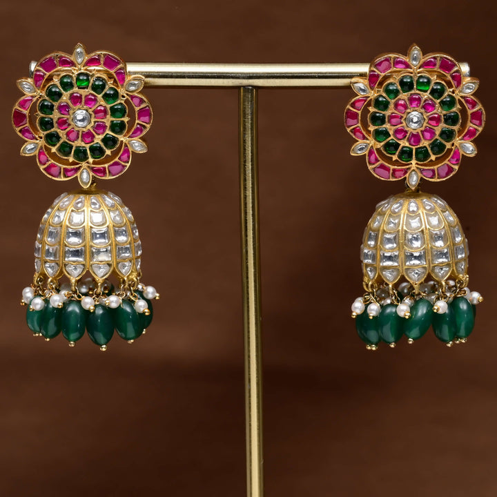 Kundan Jhumka Earrings