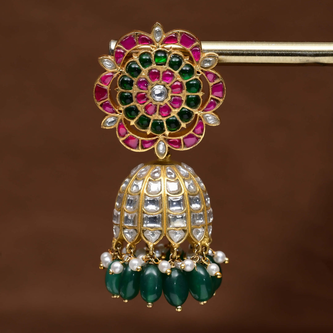 Kundan Jhumka Earrings