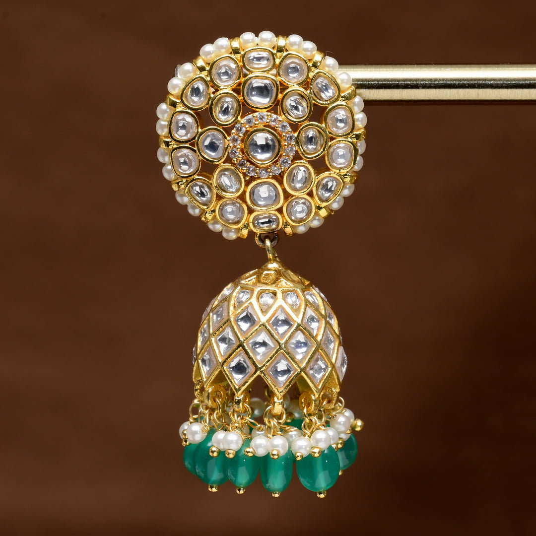 Kundan Jhumka Earrings