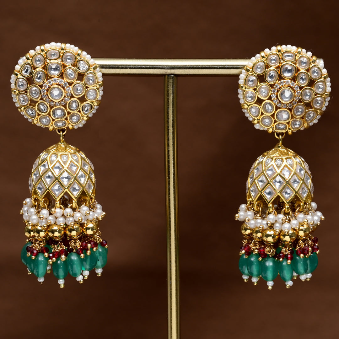 Kundan Jhumka Earrings