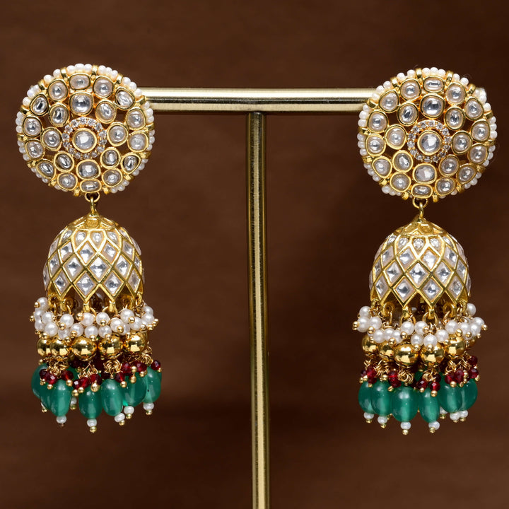 Kundan Jhumka Earrings