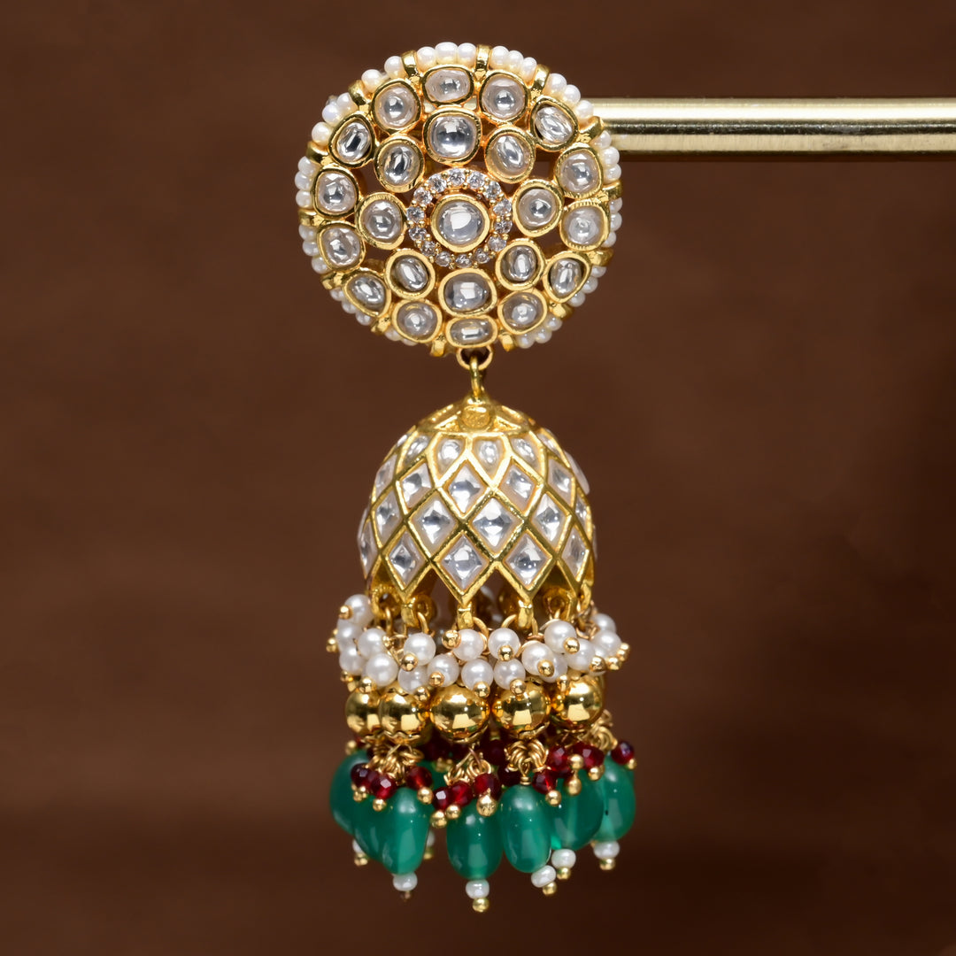 Kundan Jhumka Earrings