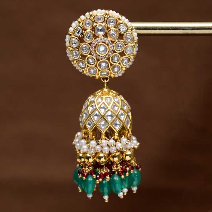 Kundan Jhumka Earrings