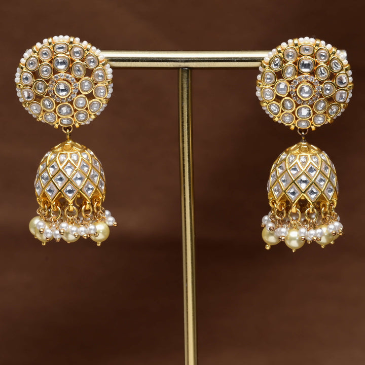 Kundan Jhumka Earrings