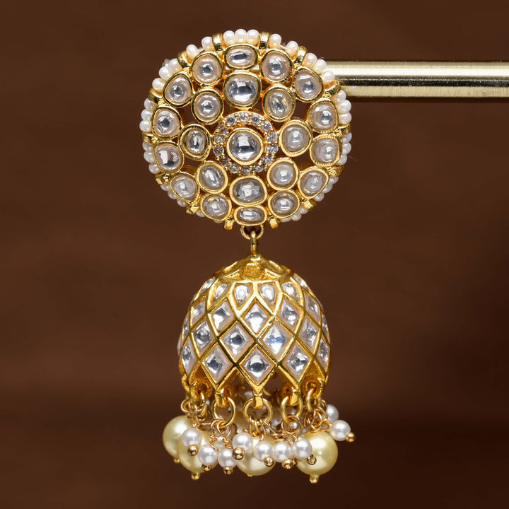 Kundan Jhumka Earrings
