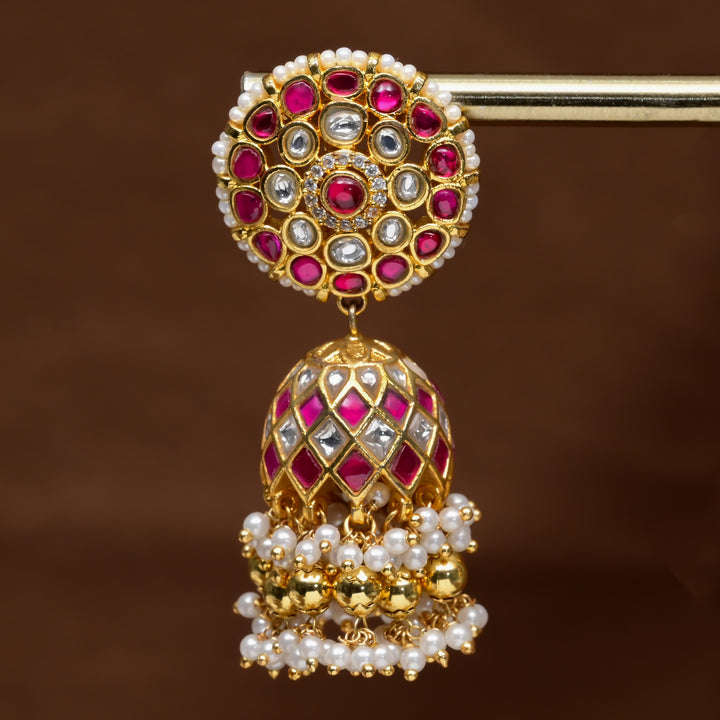 Kundan Jhumka Earrings