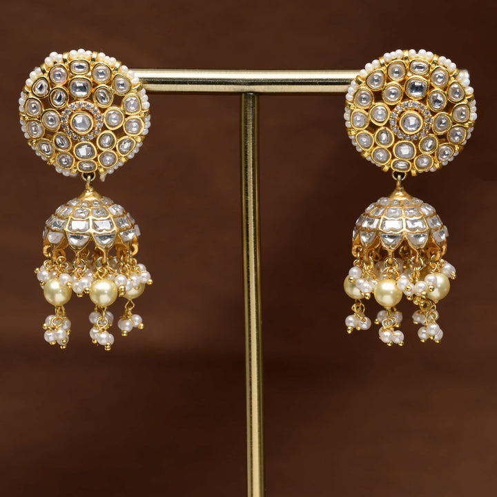Kundan Jhumka Earrings